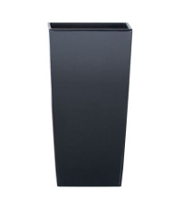 Květináč s vkladem URBI SQUARE MATT antracit 22cm