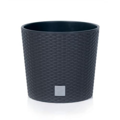 Květináč s vkladem RATO ROUND 20cm antracit