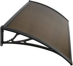 Dveřní stříška 120x80cm Toscana kouřová - šíře 120cm, hloubka 80cm