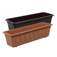 Truhlík samozavlažovací GARDEN Flor  50cm hnědý