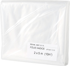 Folie bílá  5 bm  2x 5m hadice
