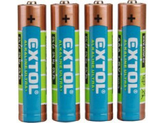 Baterie alkalické AAA 1,5V LR03 -4ks