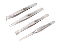 Pinzety nerez - sada 4ks