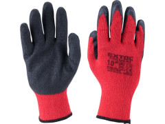 Rukavice č.10" bavlněné polomáčené v latexu