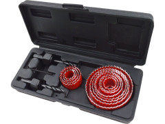 Vrtáky vykružovací korunkové, 12průměrů Ř19-76mm