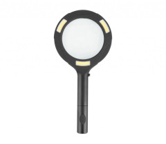 Lupa se světlem 80lm, 5x zvětšení, 3x0,5W COB LED