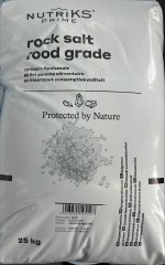 Sůl čistá vysokoprocentní 25kg (0,7-0,16mm) -  vhodná pro slané bazény jako bazénová sůl.