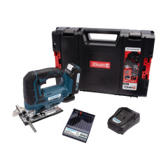 XT-line Aku přimočará pila 18 V + baterie 2.0 Ah + nabíječka + box