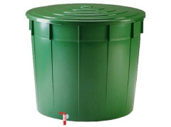 Sud na dešť.vodu 500L kulatý s ventilem