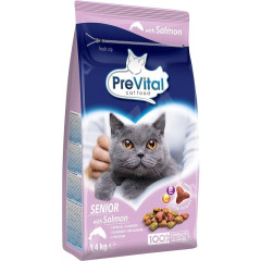 PreVital granule kočka Senior losos 1,4kg
