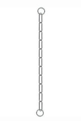 Obojek kovový stahovák dlouhá oka 1-řadý 55cm