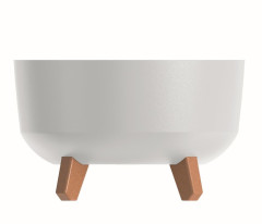Květináč GRACIA LOW 28,5cm bílá