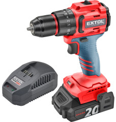 Vrtací šroubovák aku s příklepem SHARE20V, BRUSHLESS, 2Ah
