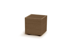 Květináč MADERA SQUARE ECO WOOD 28,8cm naturo ECO