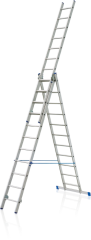 - Žebřík trojdílný 3x11, 677cm, nosnost 150kg