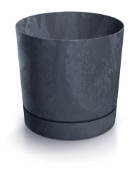 Květináč TUBO P BETON EFFECT 29,2cm antracit
