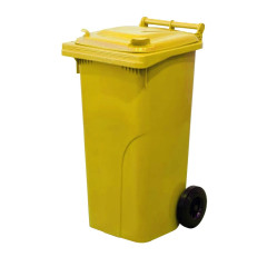 Kontejner 240 L plast -žlutá barva -popelnice