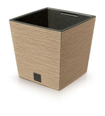 Květináč FURU SQUARE LOW ECO WOOD s vkladem 29,5cm naturo ECO