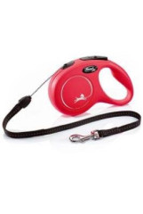 FLEXI Vodítko FLEXI Classic NEW S lanko 8m/12kg červená
