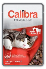 CALIBRA Calibra Cat  kapsa Premium Adult Chicken & Beef 100g