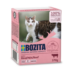 Bozita Cat kousky v omáčce s hovězím, tetrapak 370g