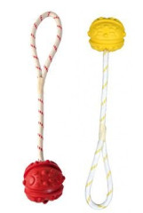 TRIXIE Hračka pes Míč plovoucí na šňůře 7cm/35cm