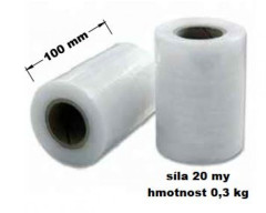 TMX OBALY- Folie strečová čirá 100mm 0,3kg 23my